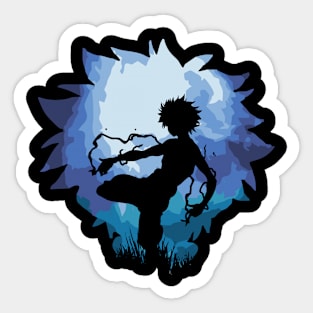 lightning silhouette Sticker